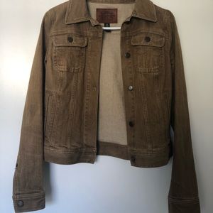 Ralph Lauren Jean jacket , size XS , olive /brown color . Good condition